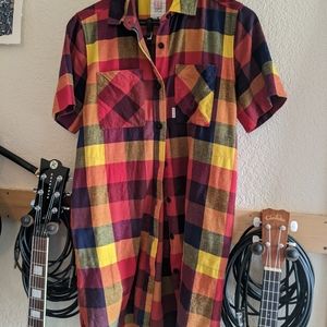 Flannel Shirt Dress